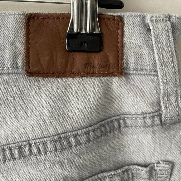Madewell High Rise Denim Light Wash Casual Slim Demi-Boot Jeans Gray 27 - Picture 4 of 8